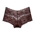 thumbnail image 2 of Naittoop Women's Underwear Sexy V Waist Shorts Panties Lightweight Soft Scallop Sheer Lace Trim Underwear, 2 of 3
