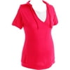 Maternity Short-Sleeve Hoodie With Inset