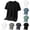 Black, variant on HAOTAGS T-Shirts for Men,Round Neck Casual Short-Sleeve Breathable Summer Tees Black L