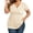 Beige, variant on Plus Size T Shirts for Women 2026 Summer Short Sleeve V Neck Dressy Casual Wrap Shirt Low Cut Tunic Top
