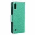 thumbnail image 2 of Allytech Galaxy A10 Case, Slim Fit PU Leather Folio Butterfly Embossed Shockproof Wrist Hand Strap Flip Cards Holder Wallet Case TPU Back Cover for Samsung Galaxy A10, Green, 2 of 8