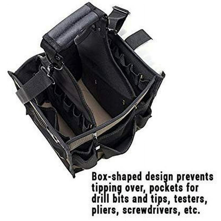 ♡　MOTIVE EQUIPPED TOOL BAG Tool Bag with Zipper, Heavy Duty 16oz Waxed Canvas Wide