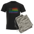 thumbnail image 6 of CafePress - Rainbow American Flag Pajamas - Men's Dark Loose Fit Cotton Pajama Set, 6 of 7