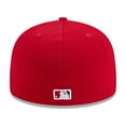 thumbnail image 6 of Men's New Era Red Los Angeles Angels 2025 MLB Clubhouse 59FIFTY Fitted Hat, 6 of 7