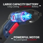 Electric Screwdriver Set,Power Screwdriver 4V Cordless Rechargeable Screwdriver Set with 34PC Magnetic Precision Bits,5 Nm Screw Gun,LED Light