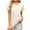 Beige#1, variant on Tnhcen Women's Summer Casual Loose Fit Flower Print Round Neck Basic Tops - Cotton Blend Plus Size S-2XL Breathable Summer Shirts
