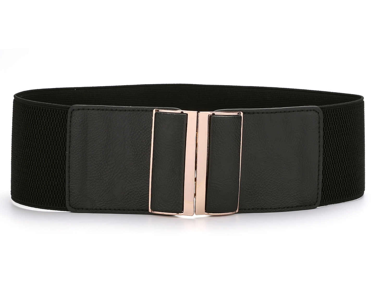 Black One Size 75mm Width Stretchy Waistband Belt for Ladies | Walmart ...