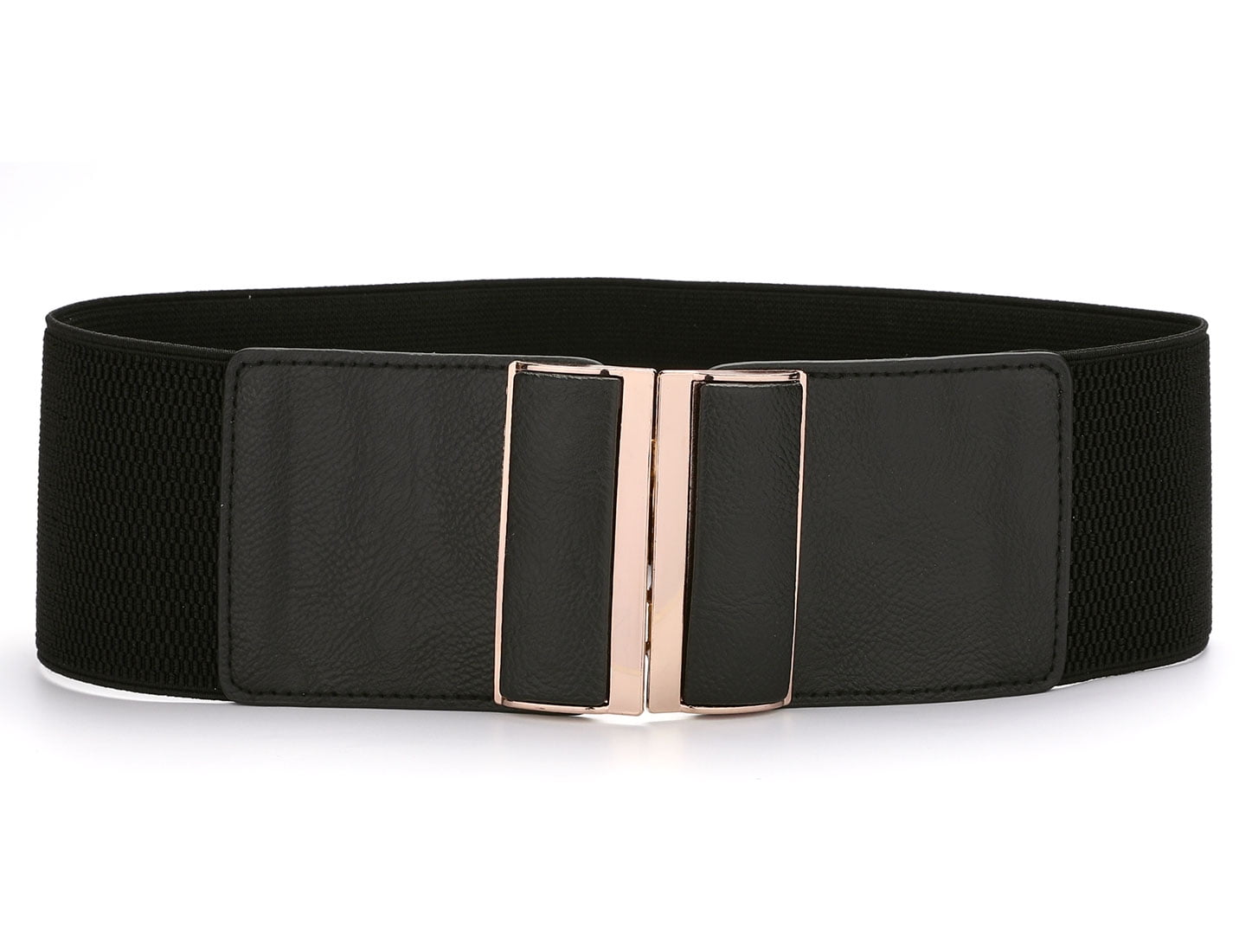 Black One Size 75mm Width Stretchy Waistband Belt for Ladies Walmart