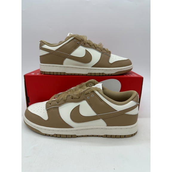 Nike Dunk Low Women's Size 11 Beige Sail Leather Athletic Shoes IB7311 101