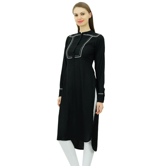 Phagun Designer Indian Rayon Punjabi Kurta For Womens Ethnic Straight Casual Tunic Kurti