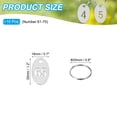 thumbnail image 2 of Uxcell Number Key Tag, Stainless Steel Number ID Tags Keychain Hollowed Identifiers Keys Label 61-70, 2 of 7