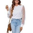 thumbnail image 3 of Blusa De Manga Larga, Blusa De Manga Larga Para Mujer Con Diseño De Botones De Moda Falbala Para La Vida Diaria Ccdes Otros, 3 of 6