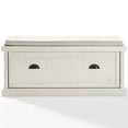 thumbnail image 3 of Pemberly Row Drop Door Storage Entryway Bench in White, 3 of 14