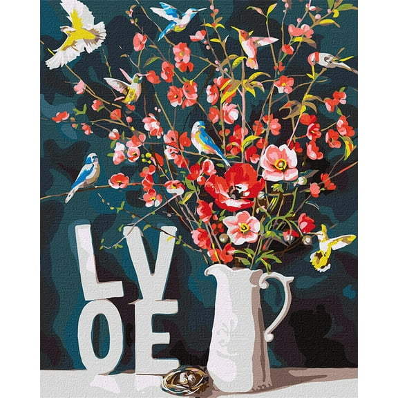 Painting by Numbers kit With love KHO3119