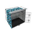 thumbnail image 6 of Animal Dog Crate Cover, Cartoon Illustration of Whales Underwater Creature Continuous, Easy to Use Pet Kennel Cover Small Dogs Puppies Kittens, 7 Sizes, Sky Blue Charcoal Grey, by Ambesonne, 6 of 6