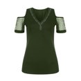 thumbnail image 4 of Mikilon T-Shirt Sans Bretelles à Col en V Décontracté pour Femmes, 4 of 4