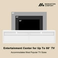 thumbnail image 5 of Duncan 70" TV Stand in White made from Engineered Wood, 5 of 11
