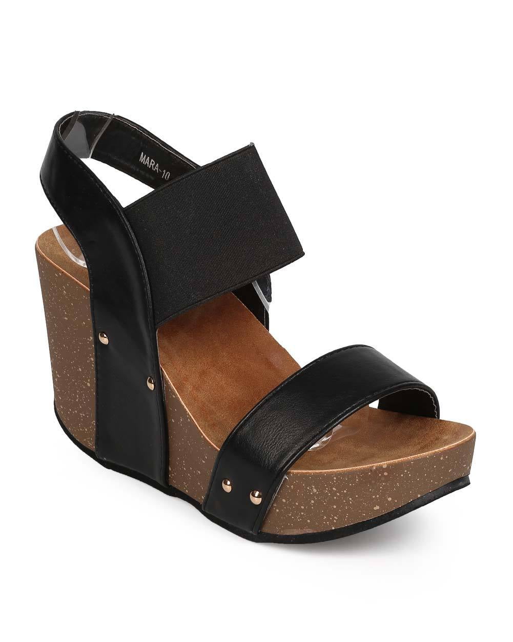 black wedges walmart