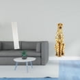 thumbnail image 2 of Pantalla de lámpara de pie de papel de dorado, acogedora decoración para sala de estar, lámpara de pie, cubierta de lámpara, pantalla, escult, 2 of 8
