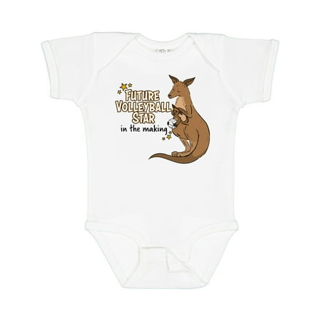 

Inktastic Future Volleyball Star in the Making Kangaroo Gift Baby Boy or Baby Girl Bodysuit