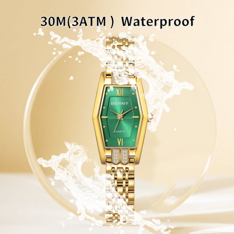 BERNY Gold Watches for Women, Dainty Luxury Diamond  display picture 1
