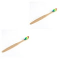 thumbnail image 3 of Wisewang Natural Bamboo Toothbrush Whitening Bamboo Toothbrushes Soft Colorful 1pcs 2Set, 3 of 6