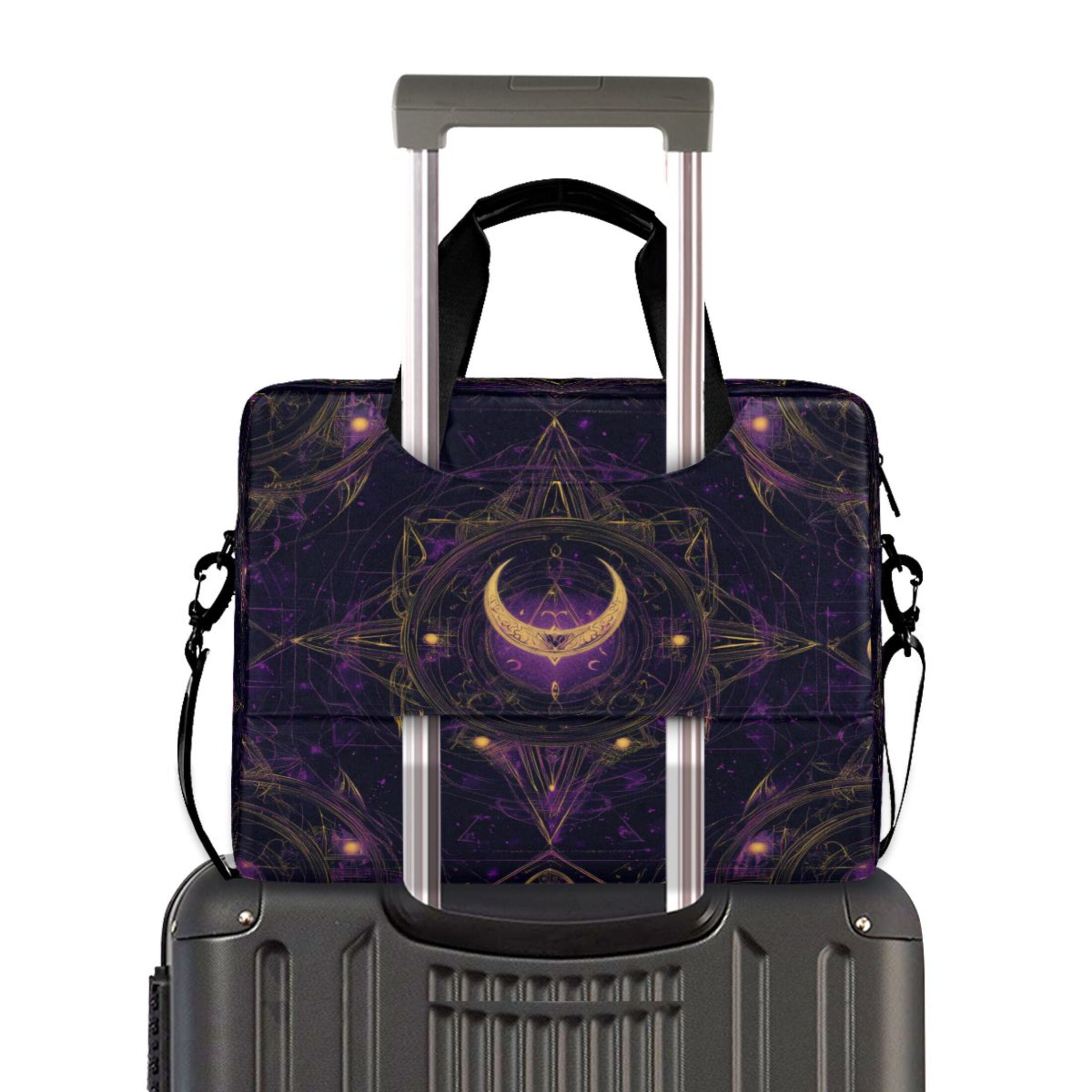 16" Laptop Tote Bag Laptop Sleeve Case Computer Briefcase for Work & Travel Ancient Symbol Pattern