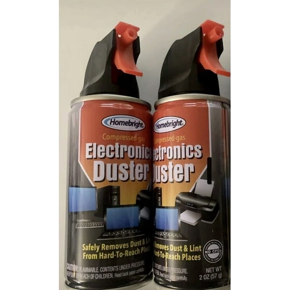 2 Air Duster Cans Spray Electronics 2 Oz Computer Keyboard Particle Remover Comp