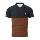 thumbnail image 5 of Blusa y camisa de manga corta con cuello vuelto para hombre, blusa de manga corta con solapa y botones estampados, blusa de poliéster para hombre, 5 of 5