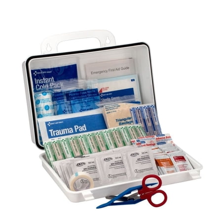 First Aid Only FirstAid Kit w/House,178pcs,6 5/8x3,WHT 9301-25P