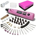 thumbnail image 2 of Estbridge 86pcs/25pcs Set 3.6V Mini Cordless Rotary Tool Kit - Portable USB Chargin  Rotary Tools For Sanding  Polishing  Drilling  Etching  Engraving  DIY Crafts  3-Speed  Multi-Purpose, 2 of 5