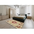 thumbnail image 4 of Ahgly Company Indoor Rectangle Traditional Harvest Gold Persian Area Rugs, 7' x 9', 4 of 6