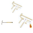 thumbnail image 4 of POINTERTECK Copper Hammer 5 In 1 Multifunctional Hammer Built-in Small Screwdriver Indoor Outdoor Mini Tool Hand Tool Kit Hammer, 4 of 12