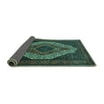 thumbnail image 2 of Ahgly Company Indoor Rectangle Medallion Turquoise Blue Traditional Area Rugs, 7' x 10', 2 of 4