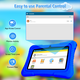 thumbnail image 4 of Veidoo Tableta de aprendizaje Android de 7 pulgadas para niños, 2GB de RAM + 32GB de almacenamiento, función de control parental, tableta para bebé con funda de silicona (Azul Oscuro), 4 of 6