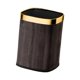thumbnail image 2 of Cubo de basura de cocina con tapa abierta, contenedor de residuos ligero de gran capacidad Oro de 12 litros, 2 of 9