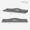 thumbnail image 3 of Evolur 851-RG Wooden Diaper Changing Table, Rustic Gray, 3 of 6