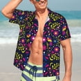 thumbnail image 5 of Picia Colorful Mexican Gentle Cotton Regular Fit Short Sleeve Casual Hawaiian Shirt for Men-Medium, 5 of 9