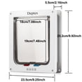 thumbnail image 3 of Cat Door Depets con cierre grande de 4 posiciones para interiores y exteriores, 3 of 6