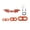 Orange 1PCS, variant on HOARBOEG 1PCS Lizard Leash Harness for Bearded Dragon Leopard Gecko Adjustable Escape Proof, Small Reptile Walking Leash for Lizard Iguana, Soft Leather Outdoor Tie for Exotic Pet