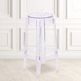 thumbnail image 2 of Bowery Hill 25.75" Mid Century Plastic Counter Stool in Crystal Clear, 2 of 6