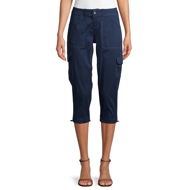 Time and Tru Women's Cargo Capri Pants