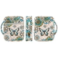thumbnail image 3 of Xixirimido Bible Cover Case Large Quilted Bible Carrying Case with Handles, Bible Study Supplies & Accessories Christian Gifts for Church, Bohemian Style Mandala Butterfly, 3 of 7