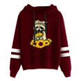 thumbnail image 2 of Femmes Automne Manches Longues Sweat à Capuche Lettres Pull Tops Blouse, 2 of 3