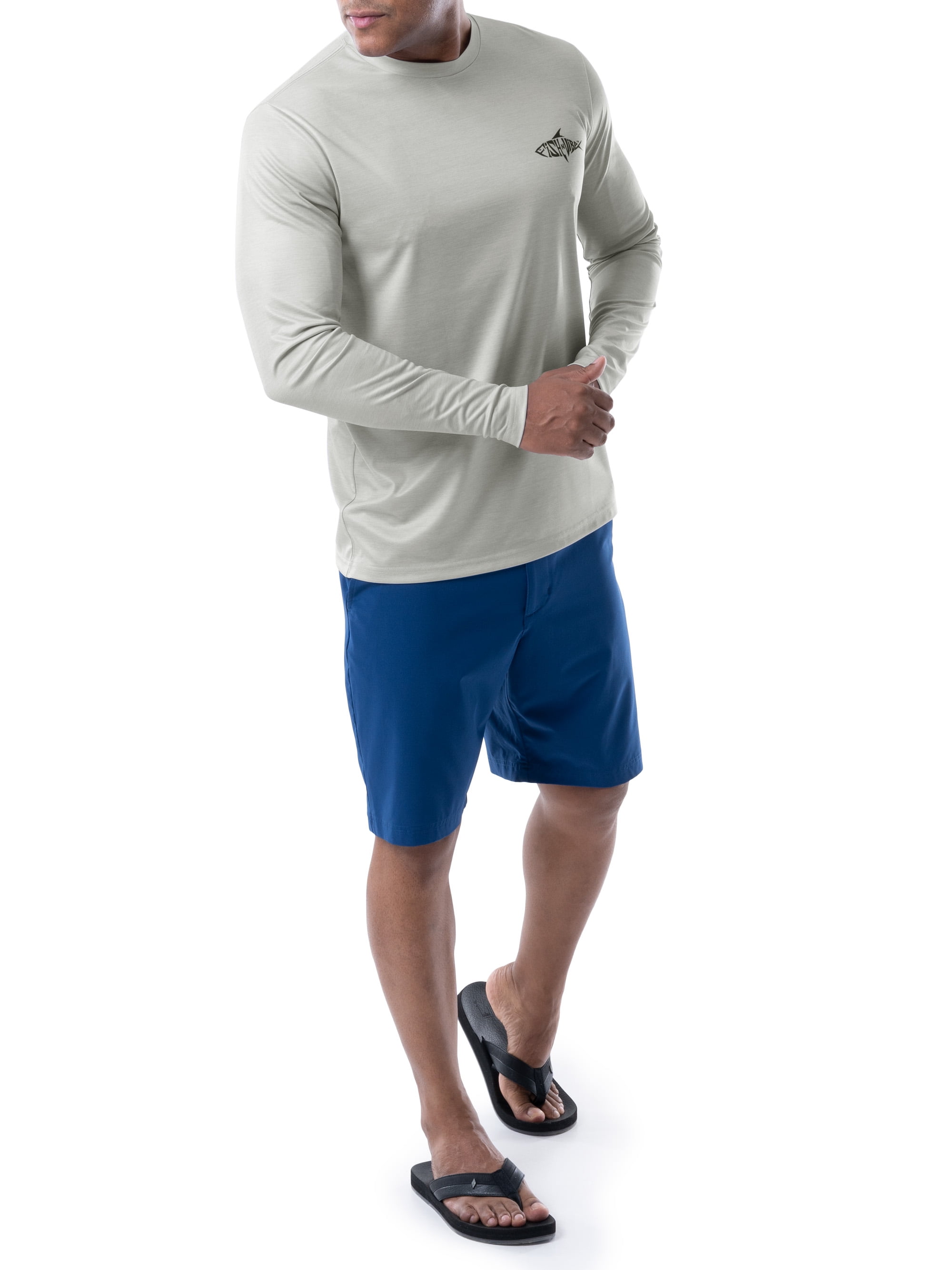 Fish n Vibe Men's Long Sleeve Sun Protection Performance Fishing Tee