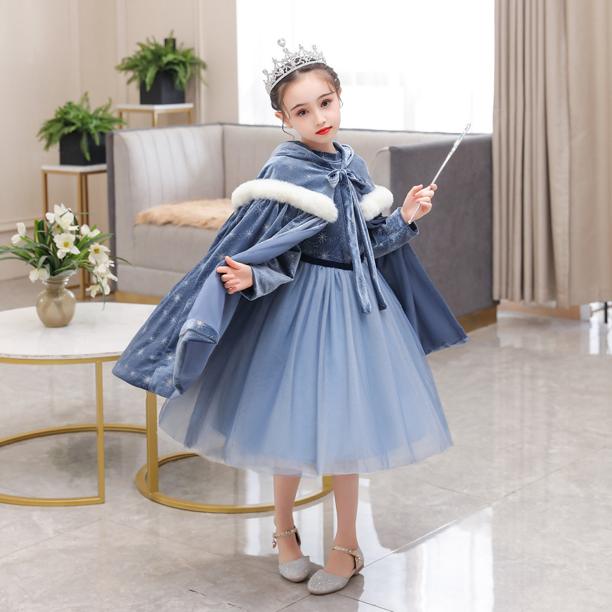 Long Sleeve Girls Dress 2020 Christmas Kids Dress For Girl Winter Toddler Vestidos Fille Robe Princess Children Dress 3 8Y