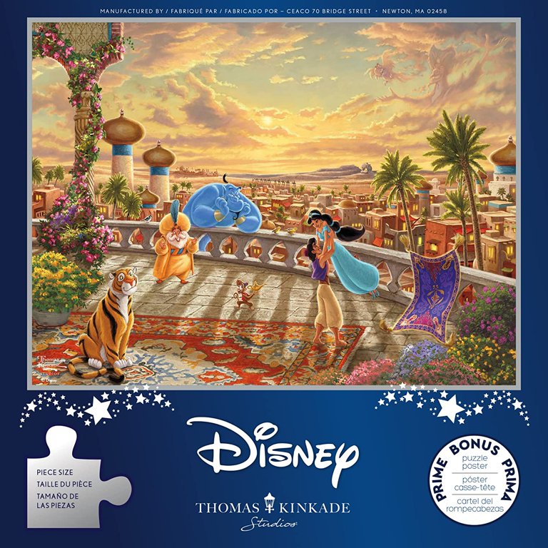 Ceaco 300-Piece Thomas Kinkade Disney Jasmine Dancing in the
