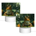 thumbnail image 2 of Fotbe Intellectual Frog Pond Pattern Acrylic Night Light Gift with 3 Color ModesTouch-Sensitive LED Lamp Perfect Gift for Mother's Day, Birthday, or Christmas, 2 of 9