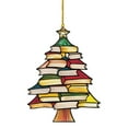 thumbnail image 2 of Dongrere Stacked-books Ornament Christmas Hanging Ornament for Christmas Tree & Car Interior Decoration, 2 of 5