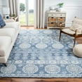 thumbnail image 2 of SAFAVIEH Micro-Loop Darian Geometric Area Rug, Blue/Ivory, 8' x 10', 2 of 10